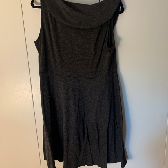 Modcloth Grey Cowlneck Dress Size 1X - Picture 6 of 7